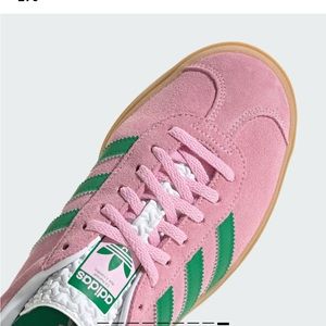 Adidas Gazelle Bold Platform Sneakers True Pink Green Women 7/Men 6